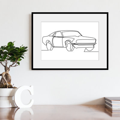 Car - Single Picture Frame Print