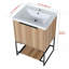 Meuble-lavabo moderne autoportant 24 po avec lavabo en résine