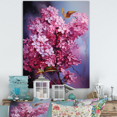 " Neon Pink Lilacs Pop Beauty Unveiled I "