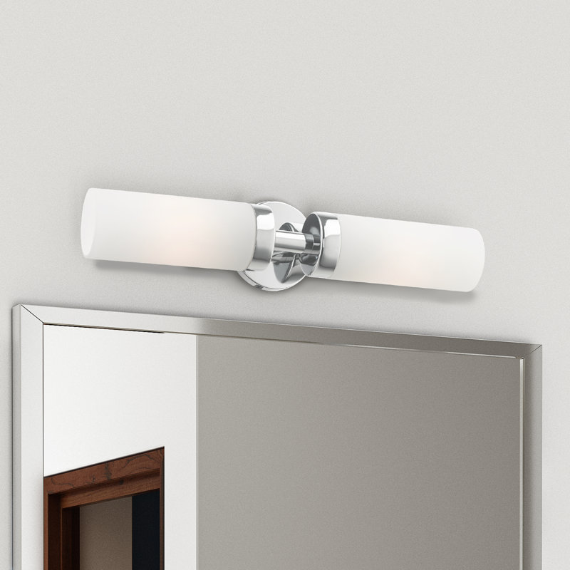 Charlesha 2 - Light Dimmable Bath Sconce, Polished Chrome