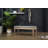 Habit Solid Wood Button Tufted Dining Bench, Grey