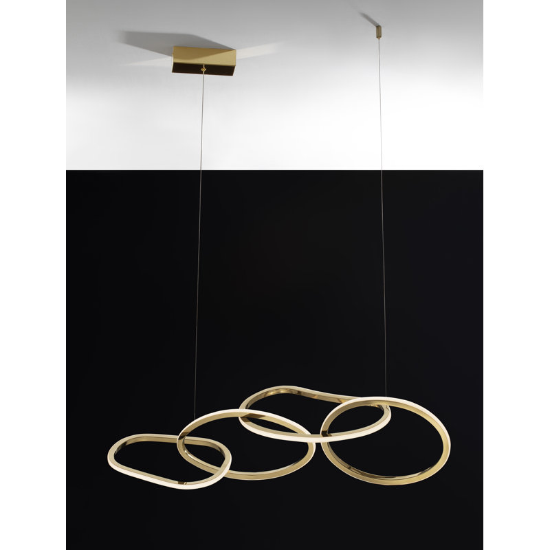 4 - Light Gold LED Unique/Statement Pendant
