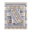 Drap-housse bleu flocon de neige 3 pièces, flanelle de coton à 100%, finition velours doux, élastique ajusté, lavable à la machine, 1 plat et 2 taies d'oreiller en flanelle, taies d'oreiller, lavable