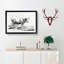 Curious Cow by Jean Bernard - Picture Frame Drawing Print-55491316-55491319