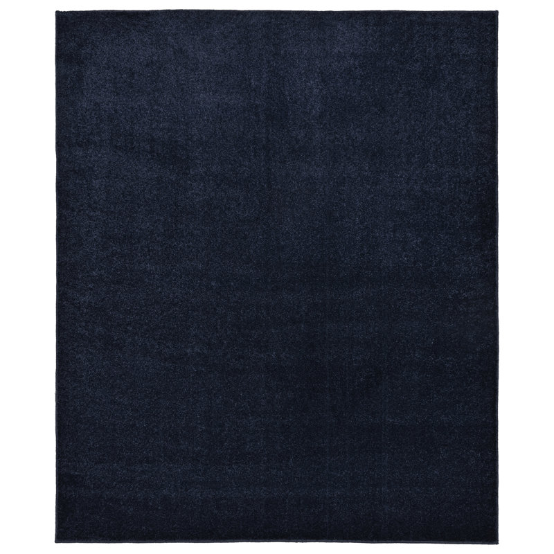Monarrez Nylon Bath Rug with Non-Slip Backing, Navy, Single- 72" L x 48" W