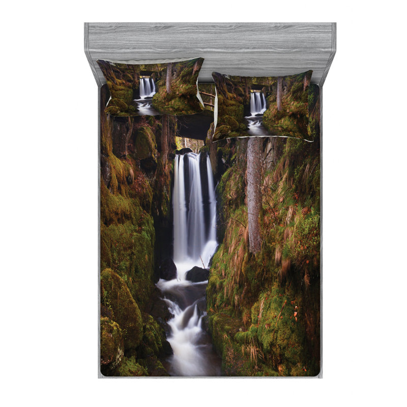 Microfiber Sheet Set, Queen Sheet Set with Fitted Sheet