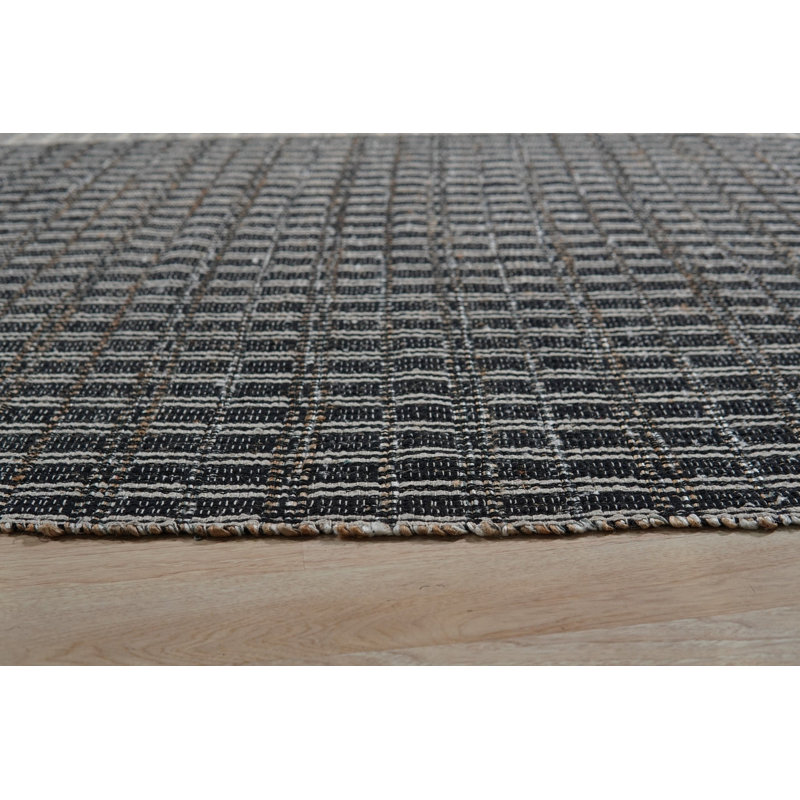 Gray Hand-Knotted Wool Vertical Stripes Geometric Modern Contemporary Carpet Rug, 9' x 12'