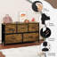 Chest of drawers with 5 drawers made of fabric; Chest of drawers; Sideboard-341198102