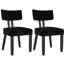Chaises de salle à manger latérales rembourrées de 18 po de hauteur H 18 po avec pieds en bois massif-1694100217-1695846177-1688791774