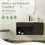 Meuble-lavabo mural simple 30 po avec comptoir en céramique-2005831551