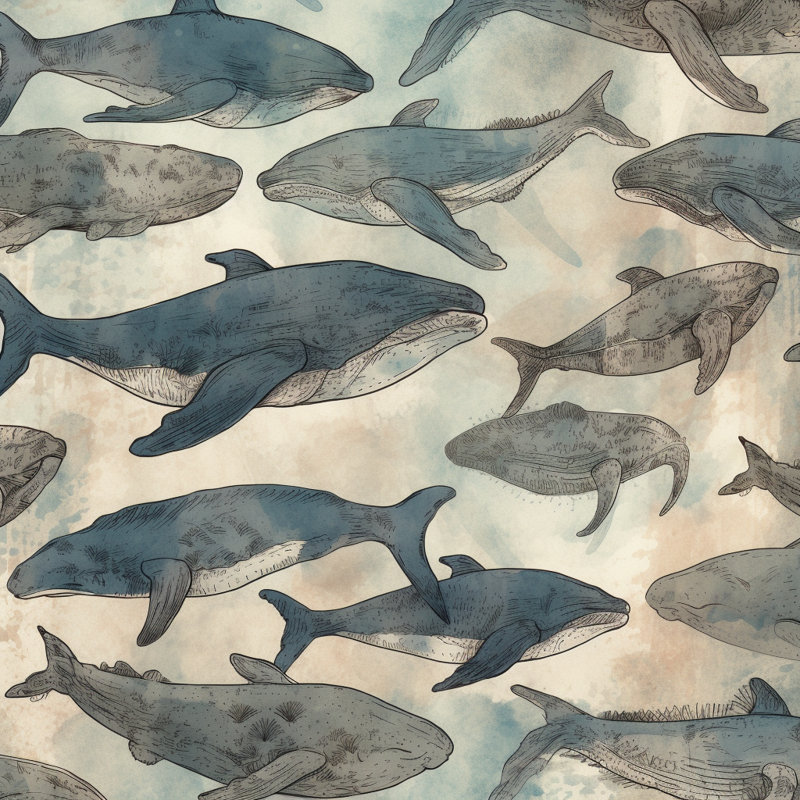 Literie baleine bleue, Édredon simple