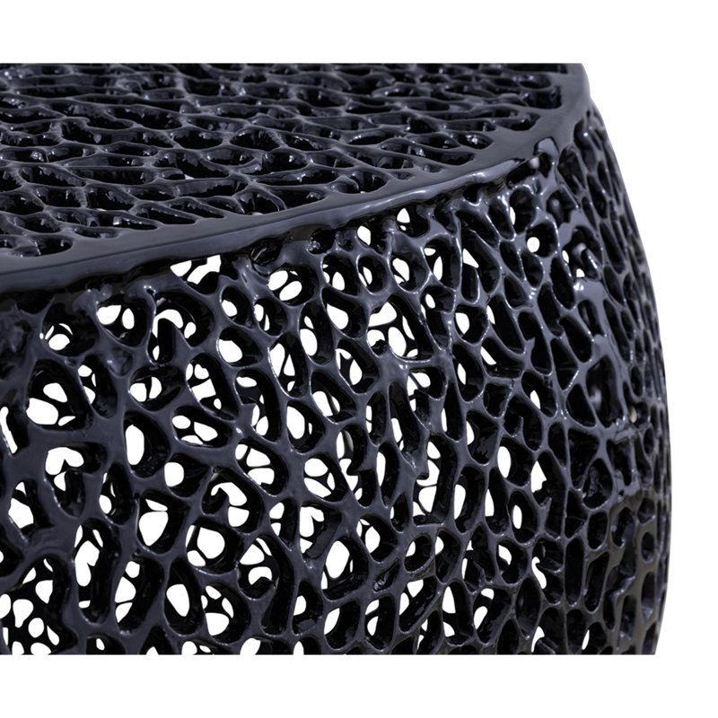 Table basse ovale, moderne et contemporaine, Noir