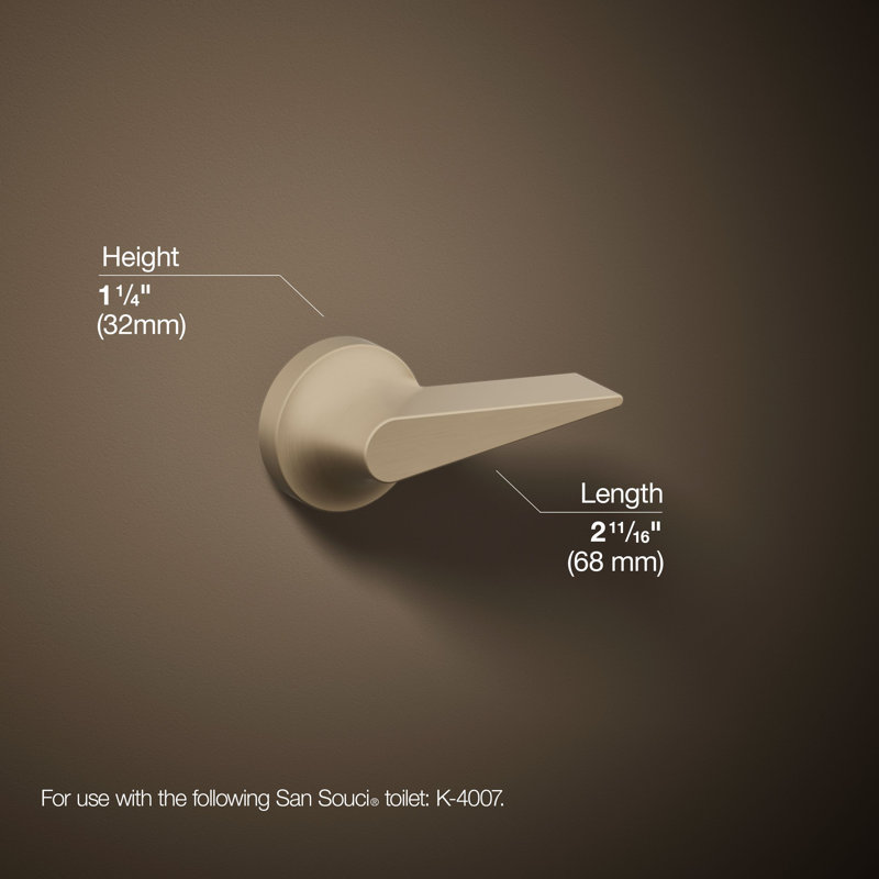 San Souci Trip Lever Handle, Vibrant Brushed Bronze