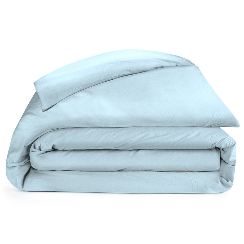 Duvet Cover Set, King Duvet Cover + 2 King Shams, Sky Blue