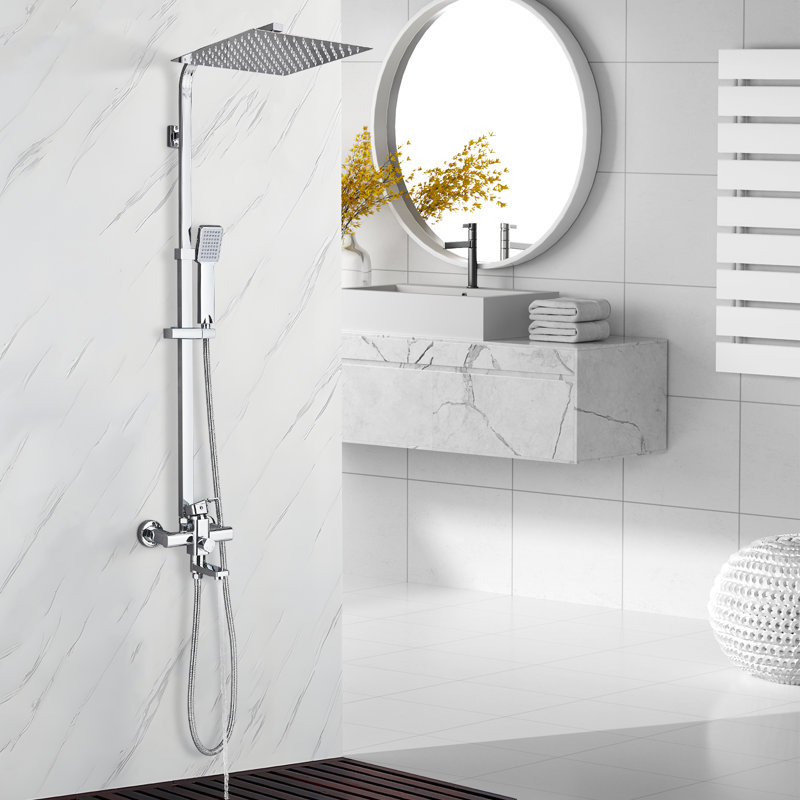 Système de douche complet avec valve brute