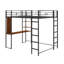 Lit mezzanine en métal avec 2 tablettes et 1 bureau Gerik-1589074352