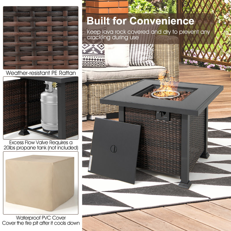5 - Person Patio Conversation Sets with Cushions, Black