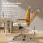 Home Office Desk Chair, Swivel Computer Desk Chair with Wheels and  Arms, Adjustable Height and Tilt-2046349361
