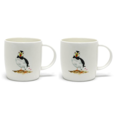 Mug Roy Kirkham Sophie-défilé de macareux, ensemble de 2, un macareux