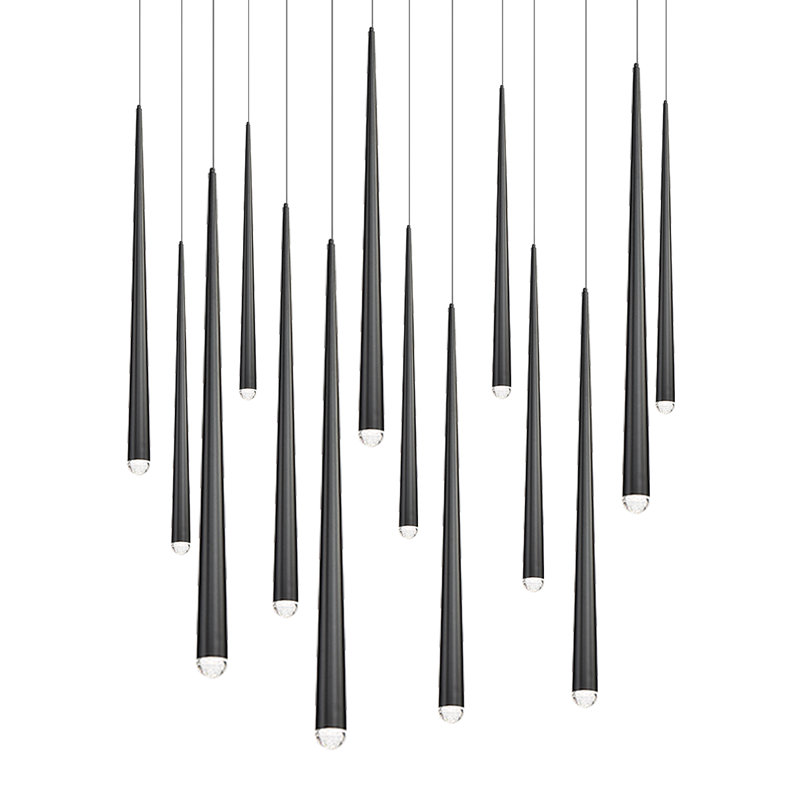 Cascade 14 - Light LED Pendant, Black