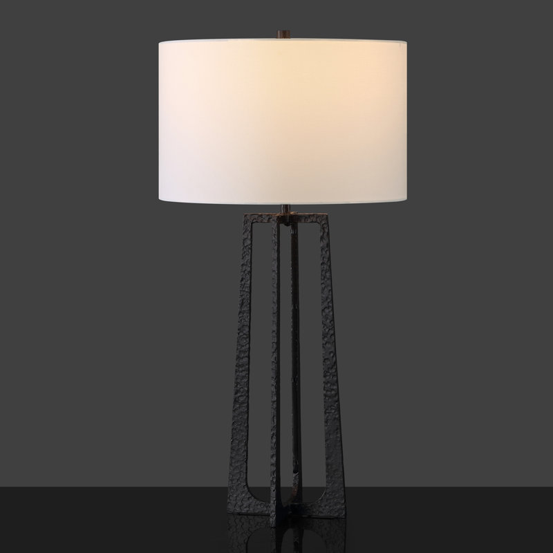 Pollyanna Metal Base Table Lamp, Black