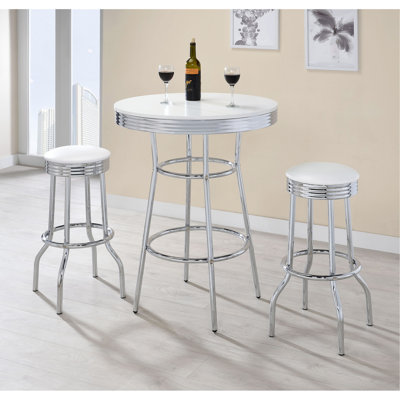 Barre ronde blanche Midge