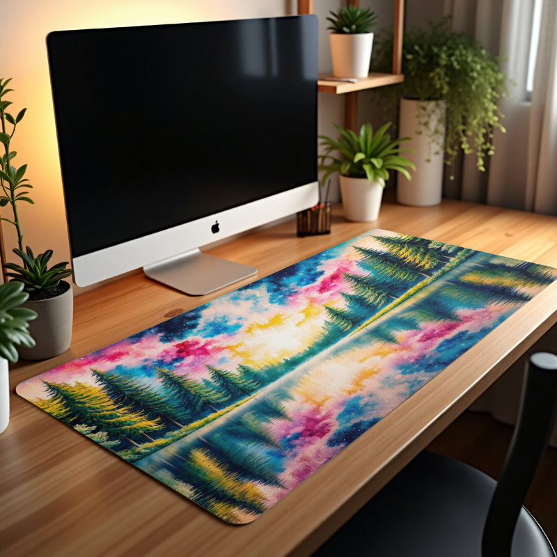 Polyester Desk Pad, 14.4x12.1