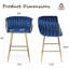 Kristyn Upholstered 25.6'' Counter Stool With Metal Frame-671595769