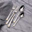 Mikasa Harmony 65-Piece Stainless Steel Flatware Set with Serveware, Service for 12, Gold-Accent