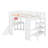 Loft Bed with Desk, Basketball Hoop, Slide and Staircase-1918826683