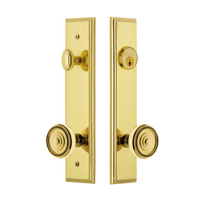 Carré Complete Entry Knob Set with Single Cylinder Deadbolt