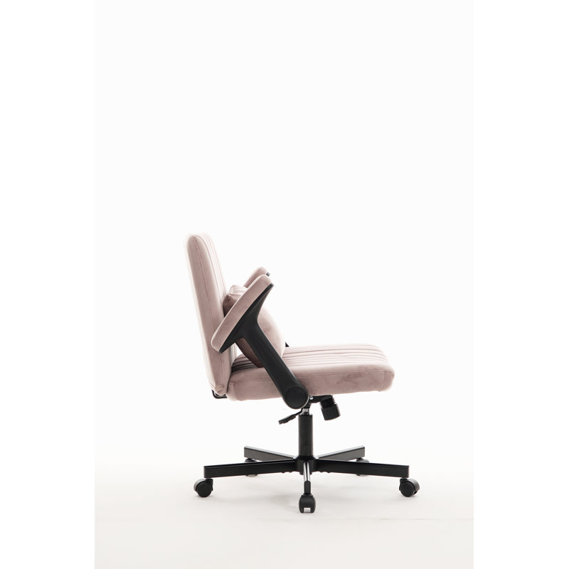 Fauteuil de bureau Velvet Criss Cross, Pink