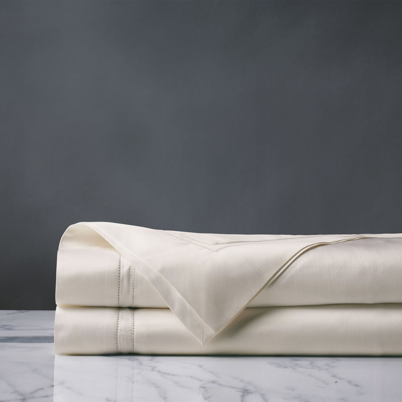Lusso Flat Sheet, King Flat Sheet, Ivory