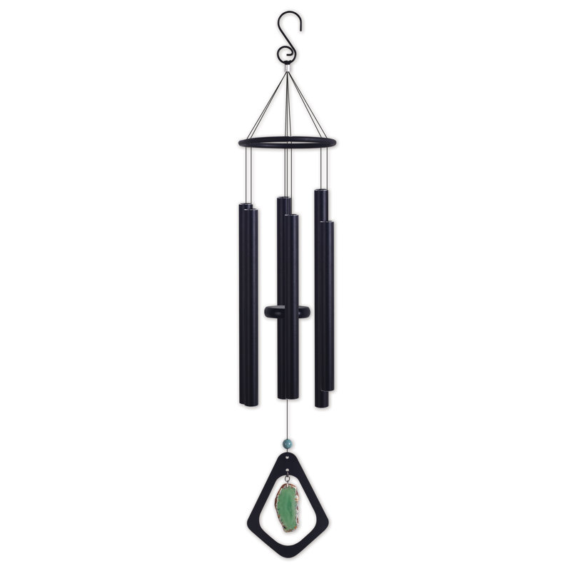 Agate carillon, H 42 po x l 6 po x P 6 po, Vert