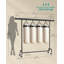 Clothes Rack On Wheels, Heavy-Duty Clothes Rail, With Extendable Hanging Rail, 110 Kg Load Capacity, 45 X (160-200) X 162.9 Cm, Chrome-Plated-1574556573