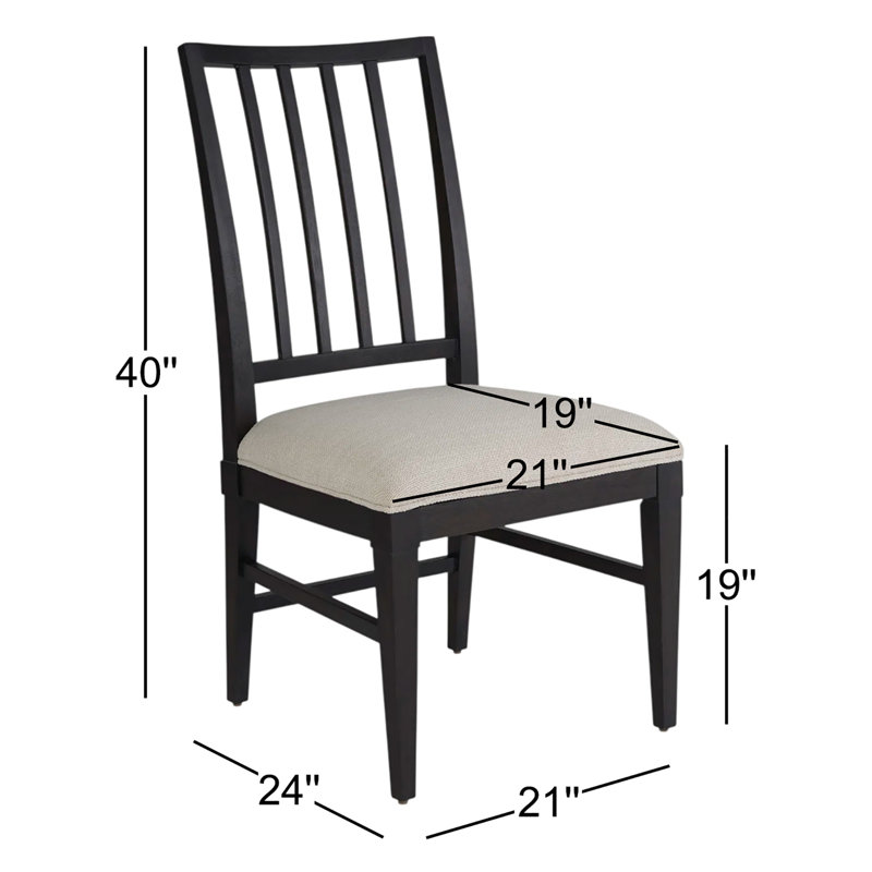 Chaise d'appoint Nadine, Noir
