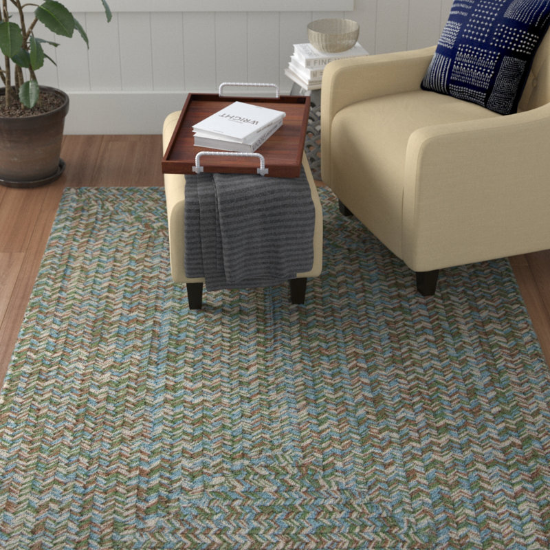 Tapis intérieur / extérieur réversible - vert ruppie maritime Tabb, Rectangle 4 pi x 6 pi