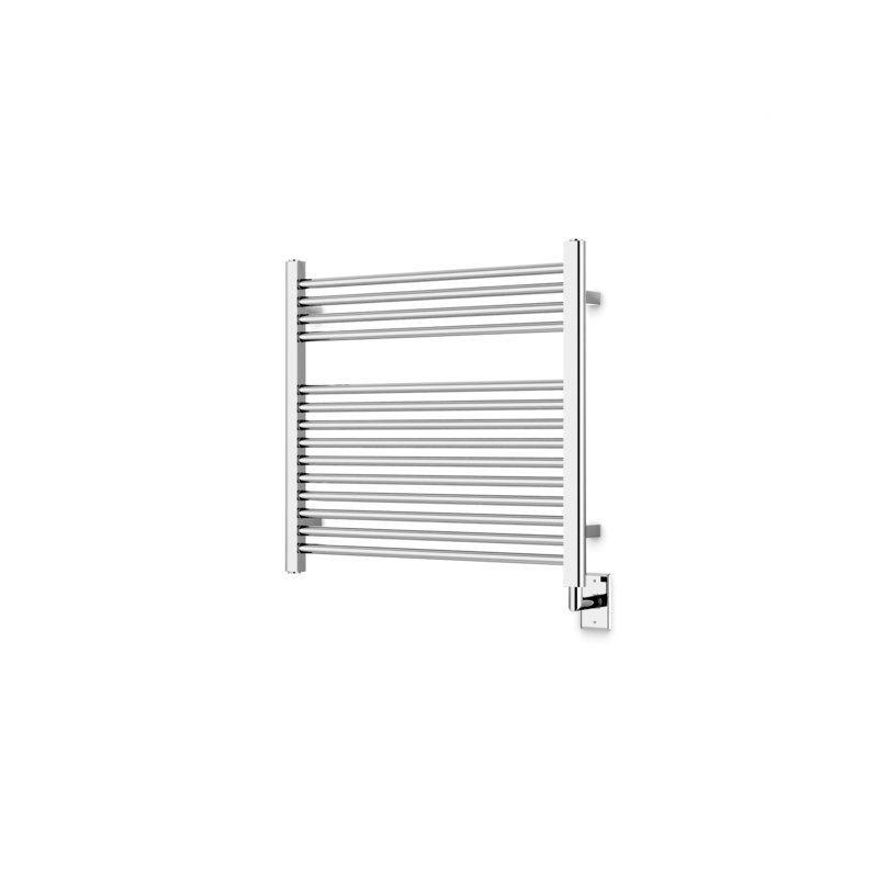 Denby Wall Mount Electric Towel Warmer, Chrome, 27" H x 29.5" W x 5.19" D