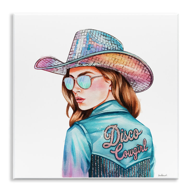 Plaque murale «Disco Cowgirl» par Amanda Greenwood