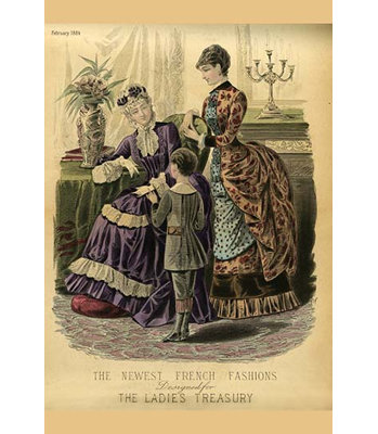 " Newest French Fashions 1884 " Print
