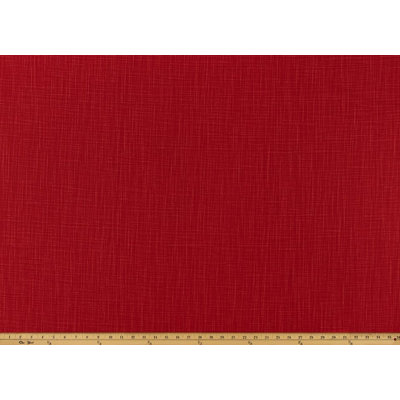 Deep Red Cotton Curtain Panel