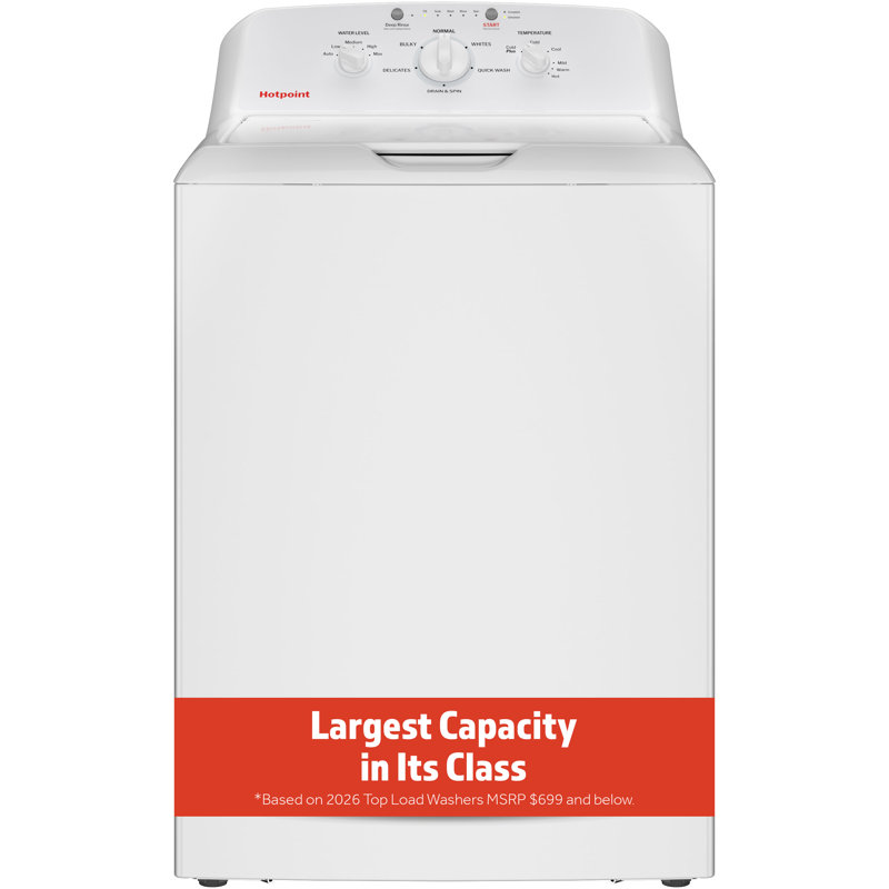 Hotpoint® 4.0 cu. ft. Capacity Washer with Stainless Steel Basket,Cold Plus and Water Level Control​