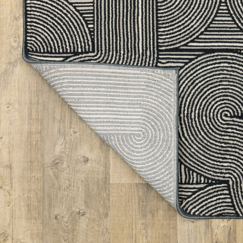 Tapis bleu Shadara, Rectangle 7 pi 11 po x 10 pi