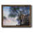 Bois de grange noyer encadré sur toile