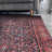 Opal Red Vintage Chenille Indoor/Outdoor Area Rug-1705732441