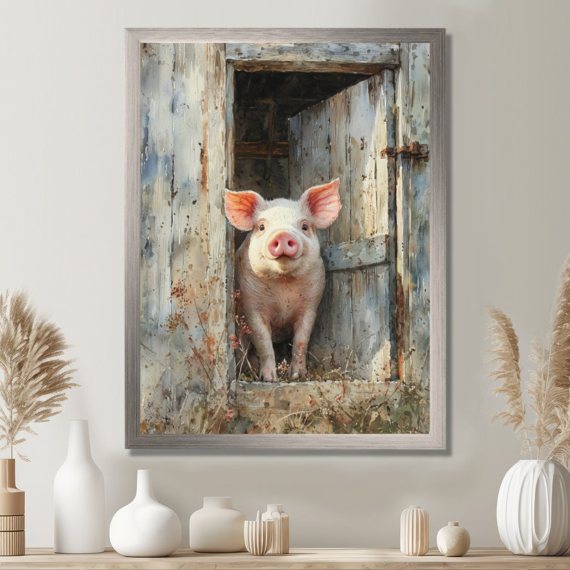 Donia - animaux, impressions sur toile, H 44 po x l 34 po, Reproduction encadrée d'une seule photo, Argent argent