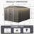 8X10ft Outdoor Metal Storage Shed-123283126-123283134