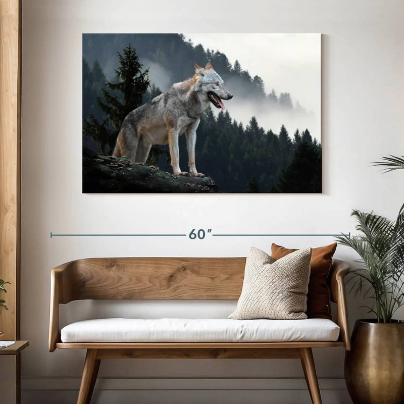 Brampt Timber Wolf, 32'' H x 48'' W
