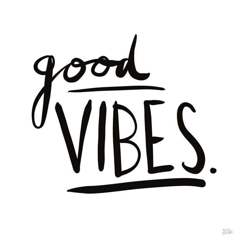 Good Vibes by Melissa Averinos - No Frame Print on Canvas, 76cm H x 76cm W x 3.8cm D