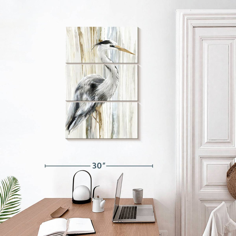 Brampt River Heron I, 32" H x 20" W